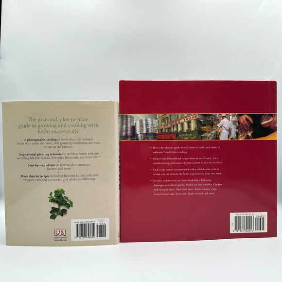 French Bistro Cookbook Lot 2 Steak Frites Herb Garden DK 2003 2010 Hardcover - Picture 3 of 10